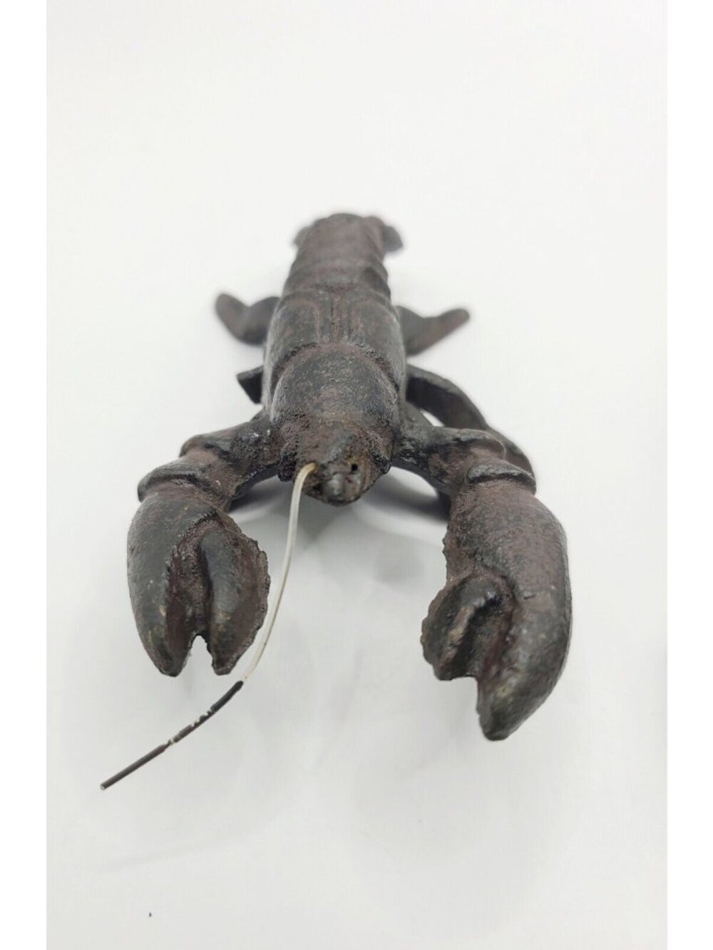 Vtg Cast Iron Lobster Crawfish Figurine Paperweight Nautical Decor Cajun Set - Picture 5 of 10